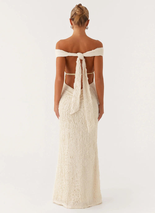Women's Chantelle Collection | Maxi Dress for Women with Off-Shoulder Design | Elegant Long Dress for Special Occasions  1