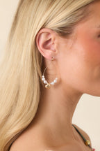 Women's Charmed By the Sea Gold Shell & Pearl Teardrop Earrings | These Earrings Measure 2" in Length 0