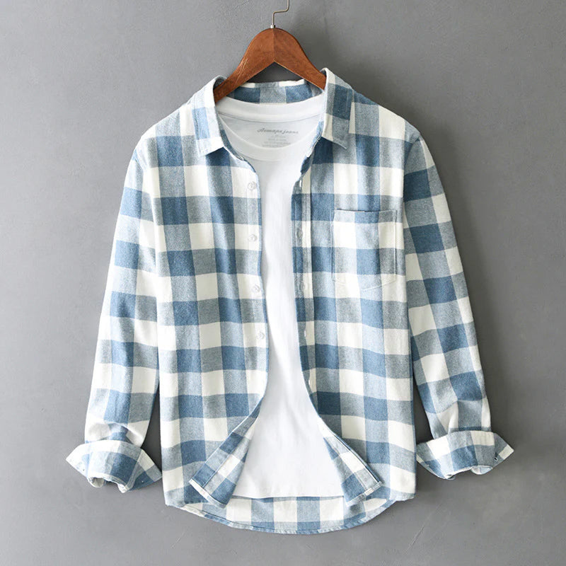 Women's Classic Brushed Cotton Check Shirt | Brushed cotton blend for softness and warmth 0