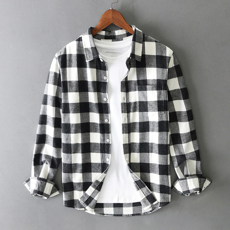 Women's Classic Brushed Cotton Check Shirt | Brushed cotton blend for softness and warmth 3