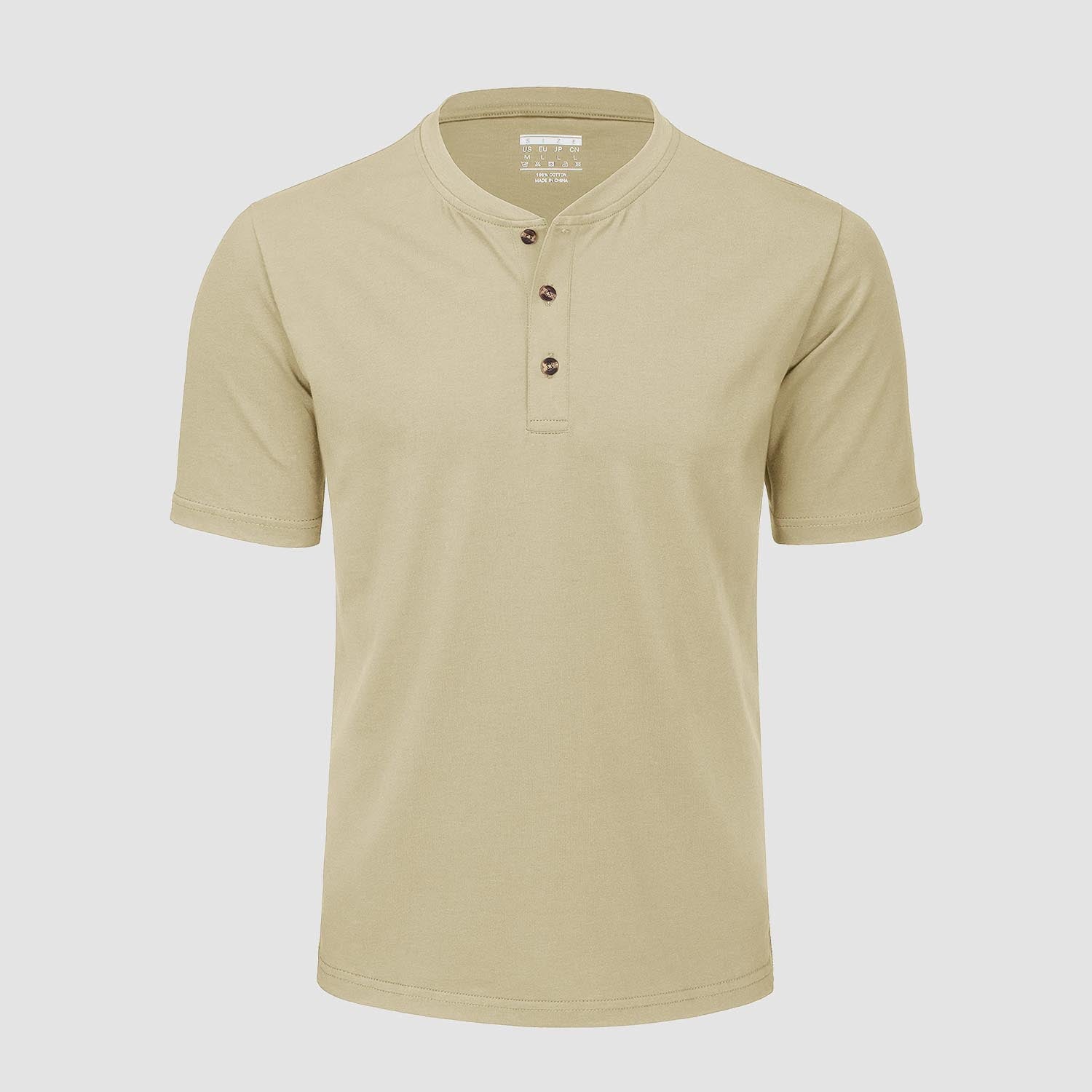 Classic Collection | Men's T-Shirt with Three-Button Henley Closure | Casual Style for Everyday Comfort 0