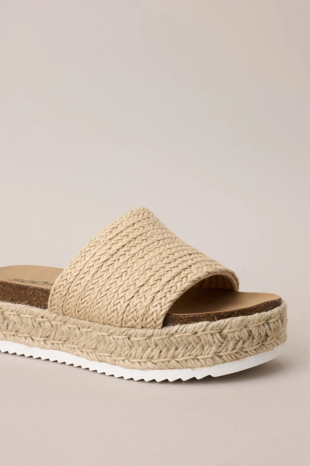 Women's Coastal Serenity Natural Espadrille Platform Sandals | Platform Measures 2" thick 7