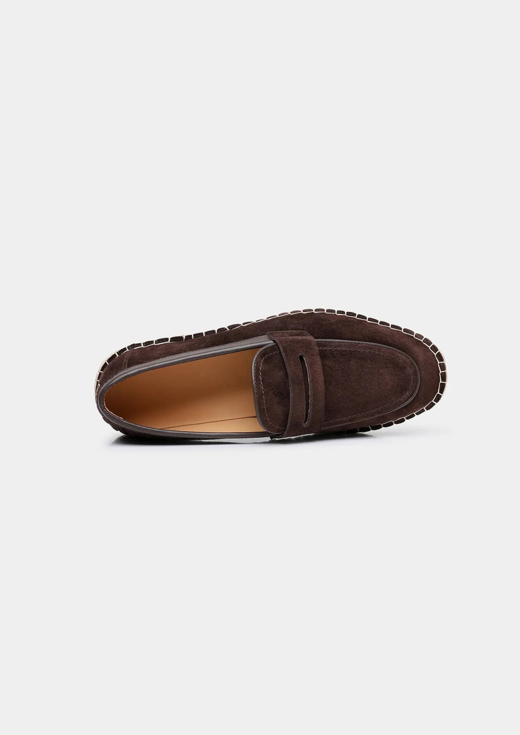 Women's Coffee Suede Penny Seaside Espadrilles 3