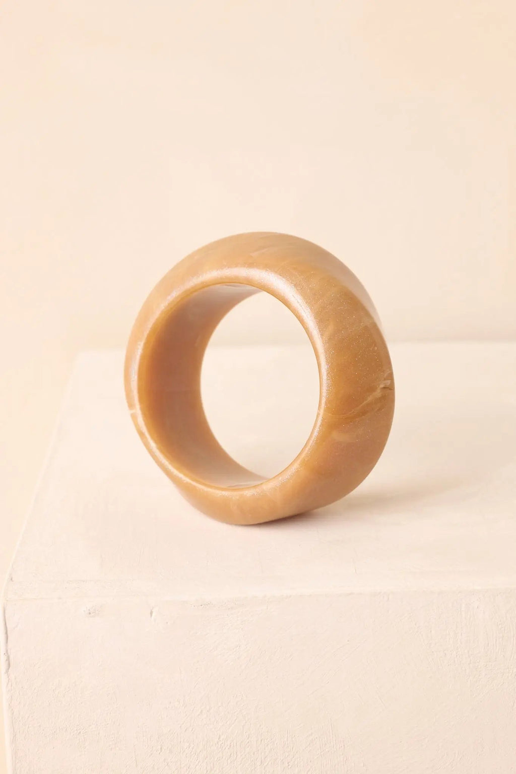 Women's Couldn’t Miss It Tan Marble Twisted Bangle Bracelet | This Bracelet Measures 2.75" in Diameter 4