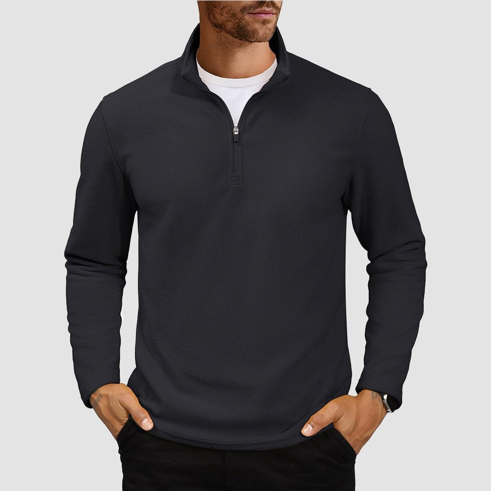 Cozy Collection | Men's Quarter Zip Pullover with Super Soft Fleece | Lightweight Design for All-Season Comfort 10