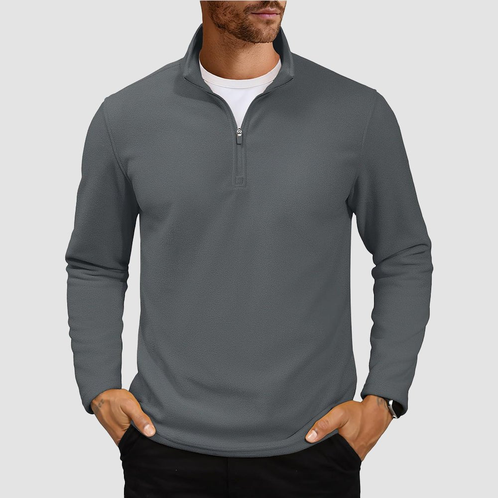Cozy Collection | Men's Quarter Zip Pullover with Super Soft Fleece | Lightweight Design for All-Season Comfort 15
