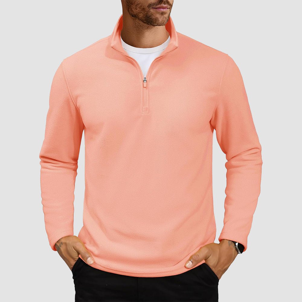 Cozy Collection | Men's Quarter Zip Pullover with Super Soft Fleece | Lightweight Design for All-Season Comfort 17