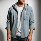 Women's Crest Corduroy Hooded Shirt | Premium soft corduroy 1