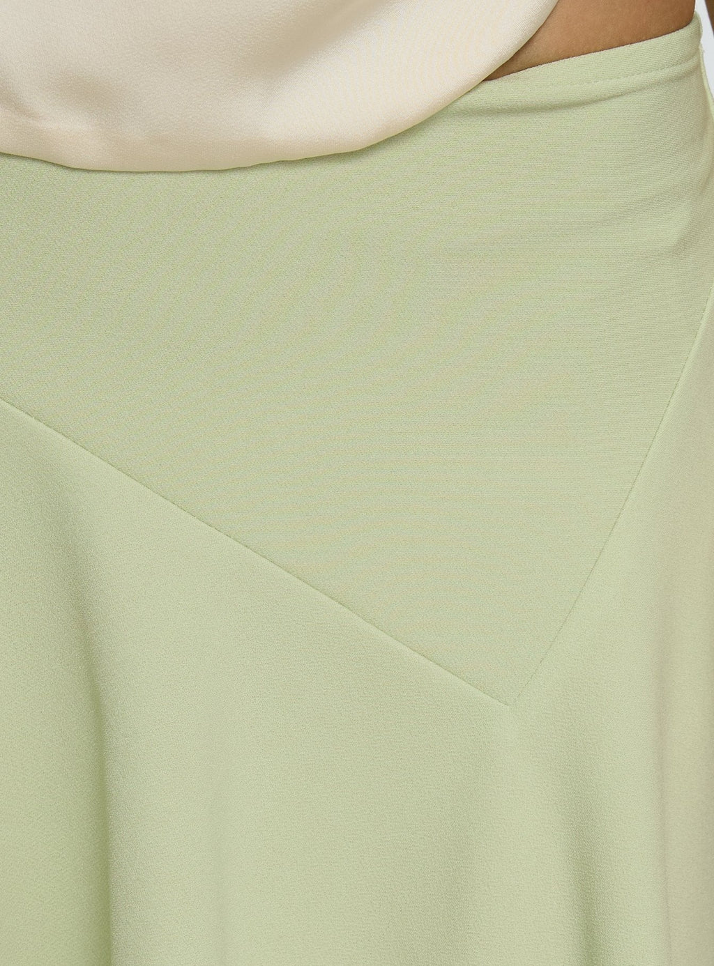 Women's Daelen Waterfall Midi Skirt Mint | Midi skirt with asymmetrical hem 5