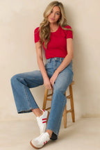 Women's Day Dreaming Medium Wash Wide Leg Jeans | 95% Cotton 4