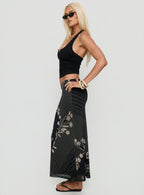Women's Dreamers Midi Skirt Multi Floral | Midi skirt in floral print with a mid-rise fit 2