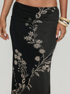Women's Dreamers Midi Skirt Multi Floral | Midi skirt in floral print with a mid-rise fit 4