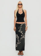 Women's Dreamers Midi Skirt Multi Floral | Midi skirt in floral print with a mid-rise fit 5