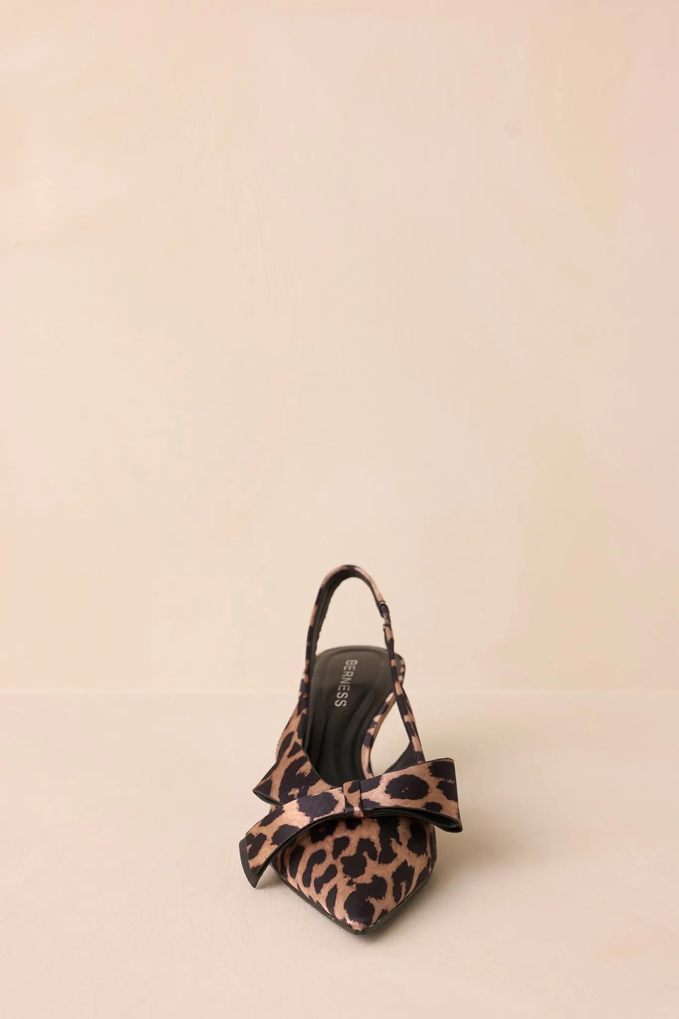 Women's Dreamy Gleam Leopard Print Slingback Kitten Heels | Heel Measures 2.25" in Height 3