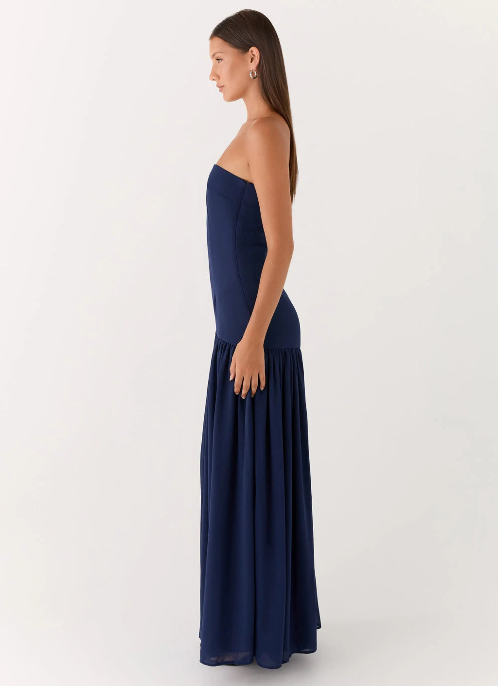 Eden Collection | Floral Maxi Dress with Semi-Sheer Chiffon Skirt | Elegant Long Dress for Timeless Sophistication - Women's 1