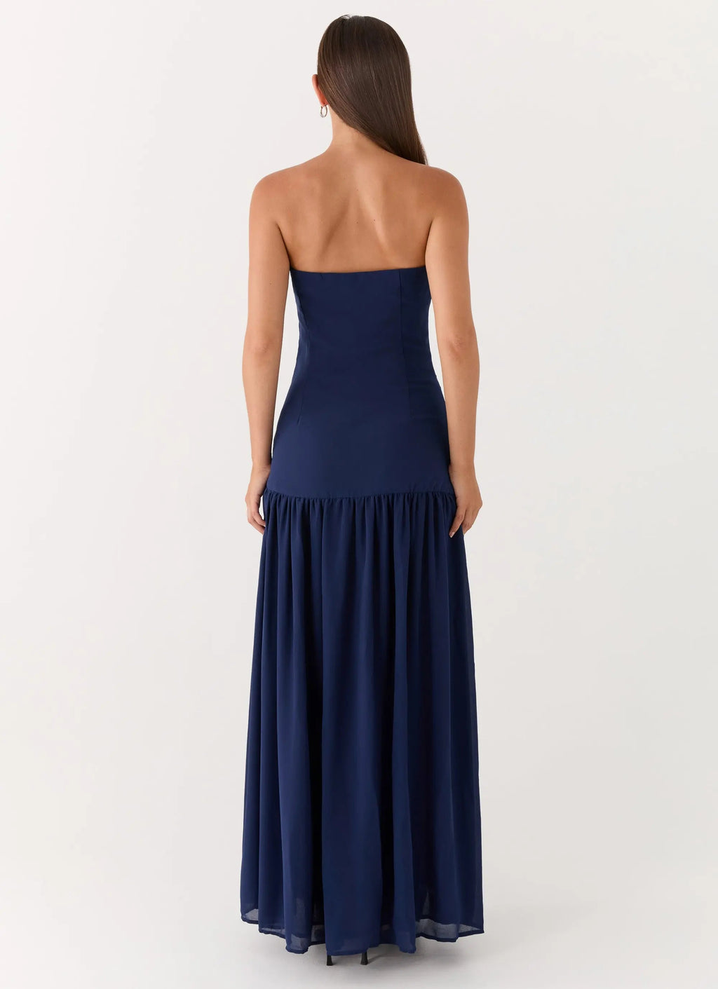 Eden Collection | Floral Maxi Dress with Semi-Sheer Chiffon Skirt | Elegant Long Dress for Timeless Sophistication - Women's 2