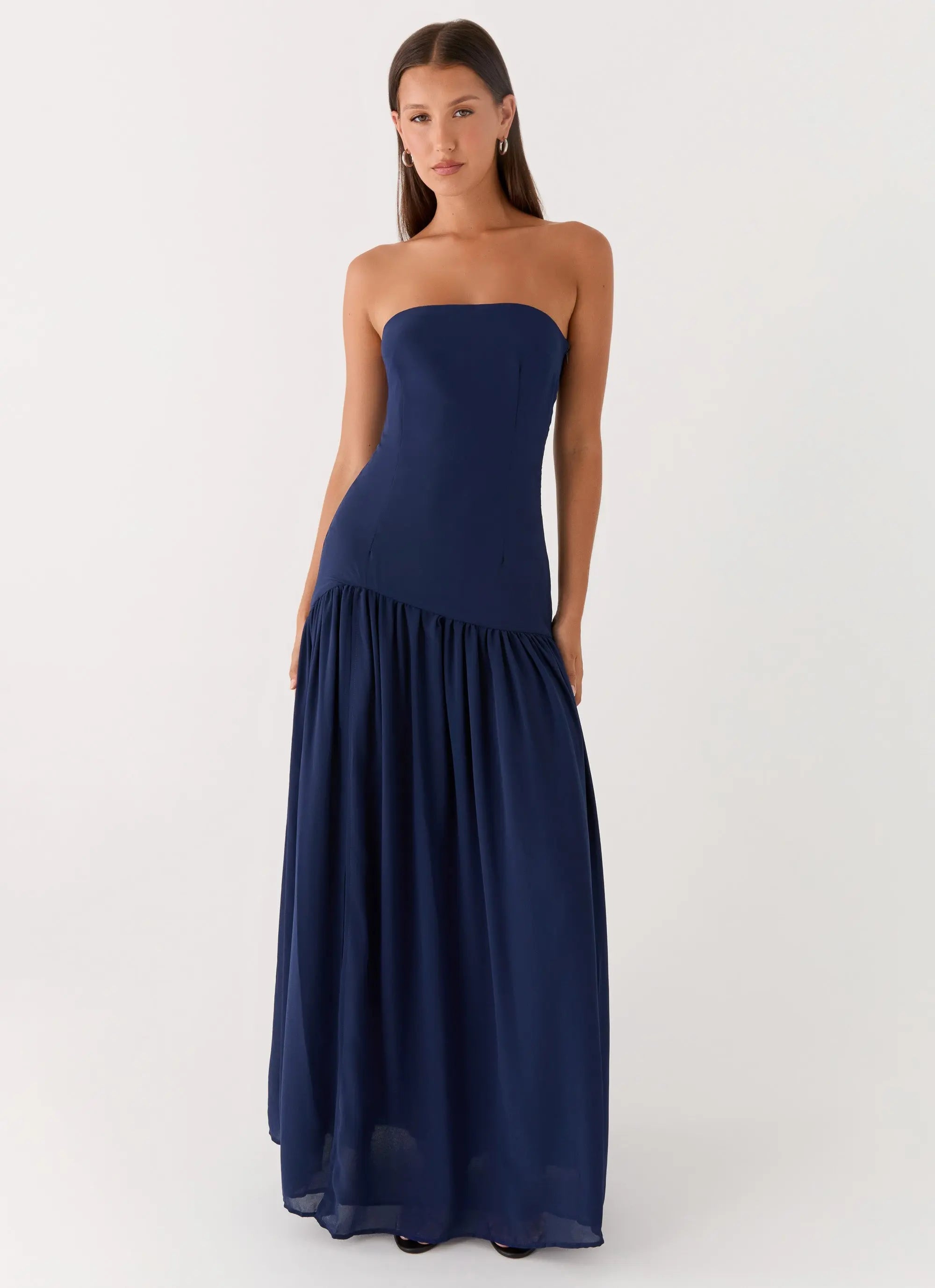 Eden Collection | Floral Maxi Dress with Semi-Sheer Chiffon Skirt | Elegant Long Dress for Timeless Sophistication - Women's 3
