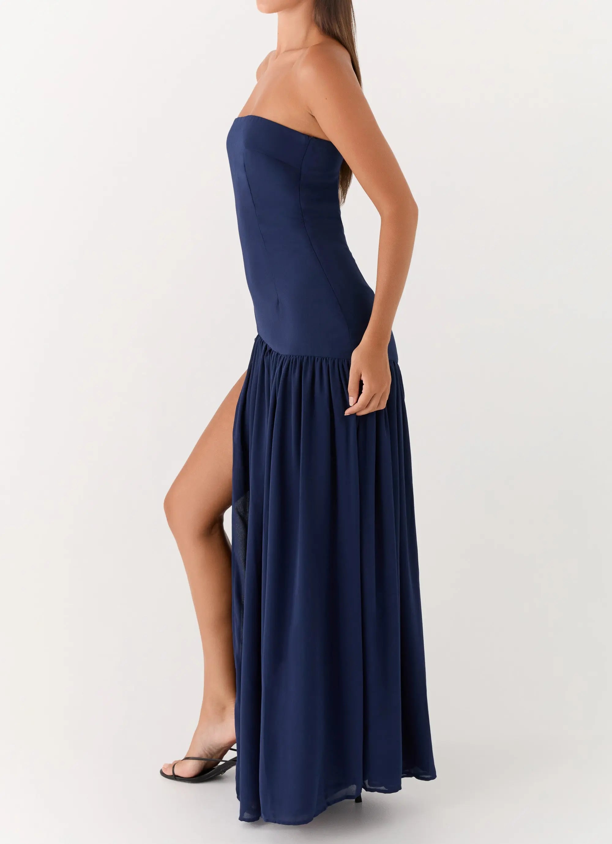 Eden Collection | Floral Maxi Dress with Semi-Sheer Chiffon Skirt | Elegant Long Dress for Timeless Sophistication - Women's 4