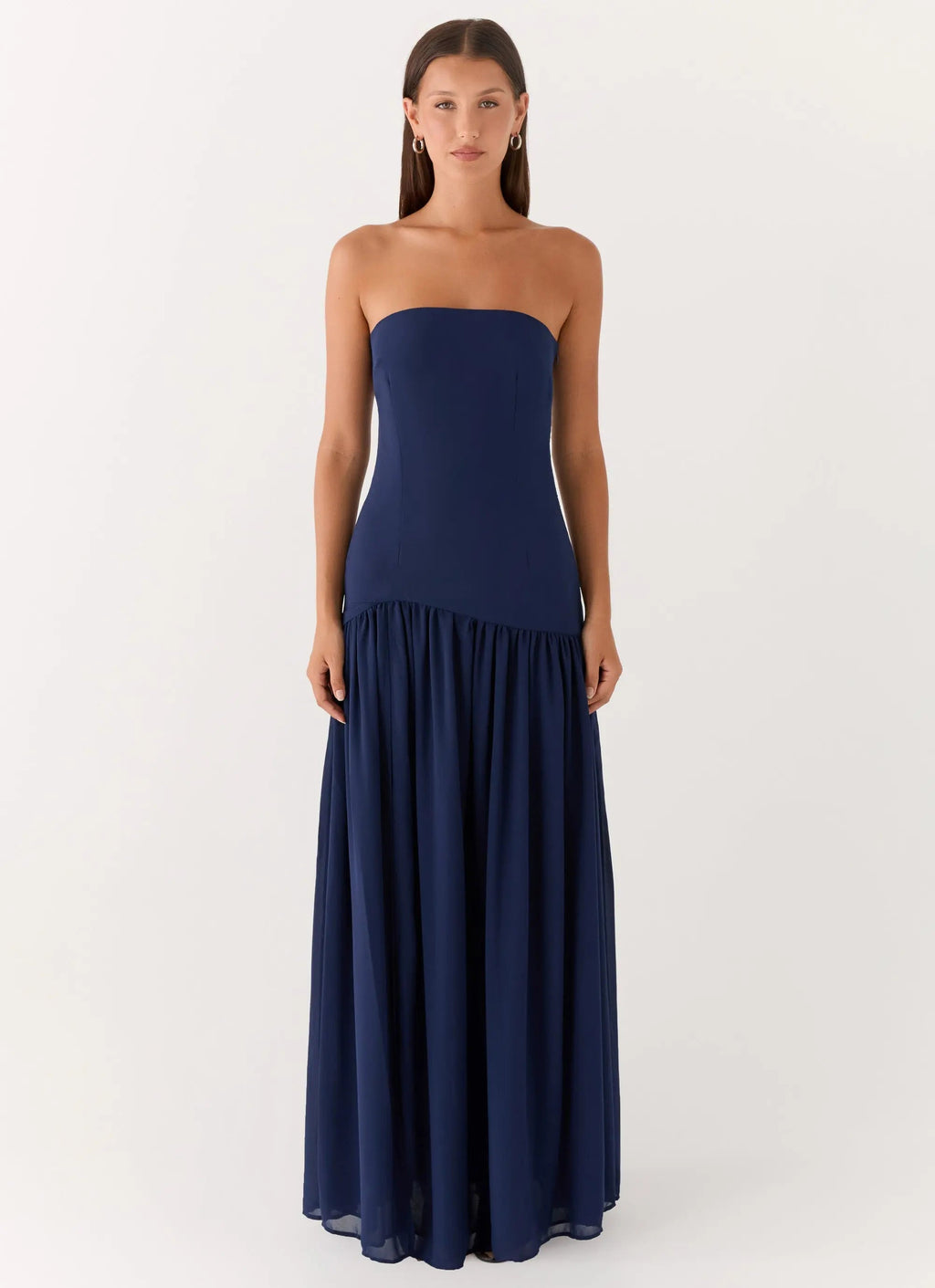 Eden Collection | Floral Maxi Dress with Semi-Sheer Chiffon Skirt | Elegant Long Dress for Timeless Sophistication - Women's 5