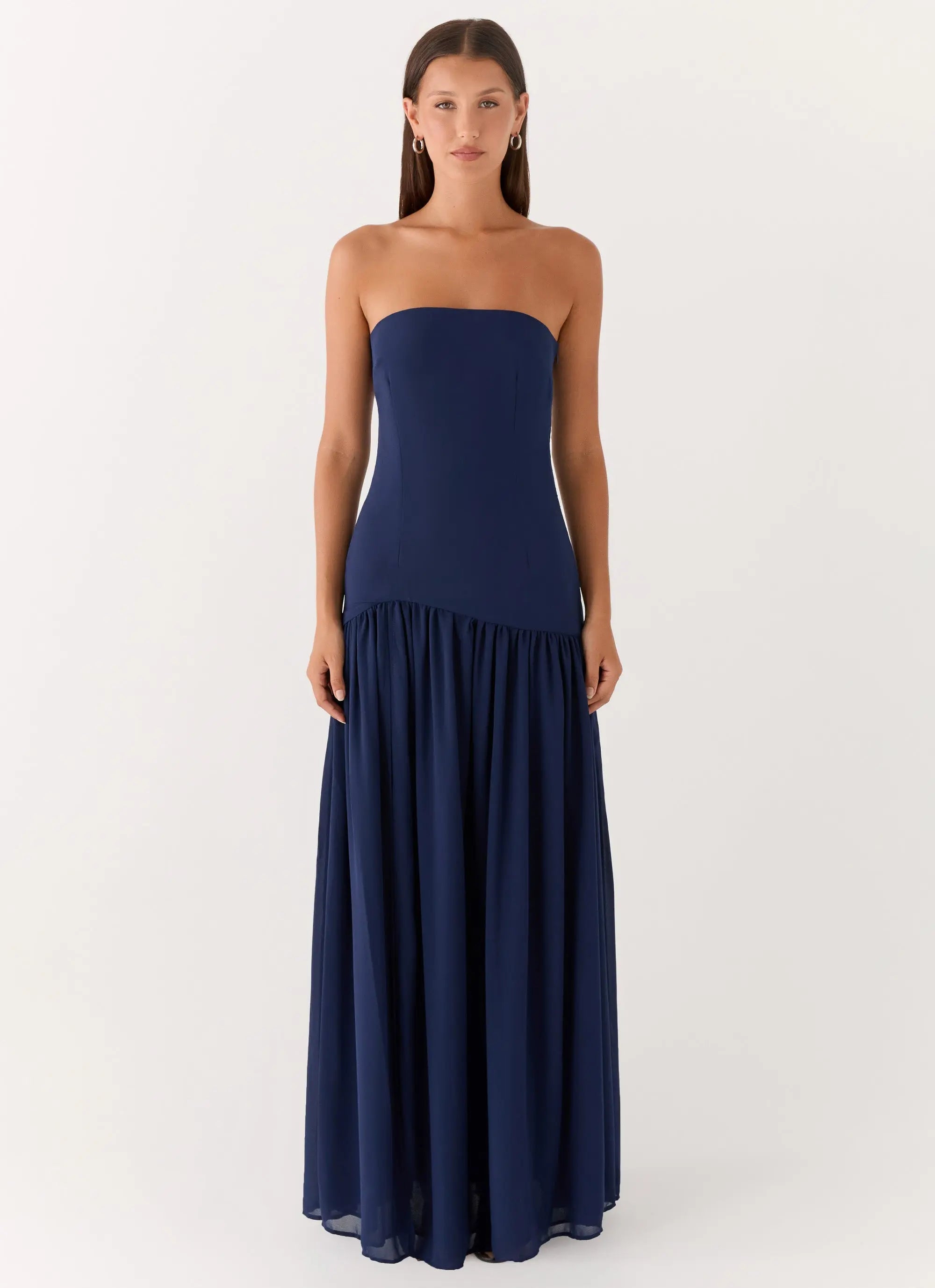 Eden Collection | Floral Maxi Dress with Semi-Sheer Chiffon Skirt | Elegant Long Dress for Timeless Sophistication - Women's 5