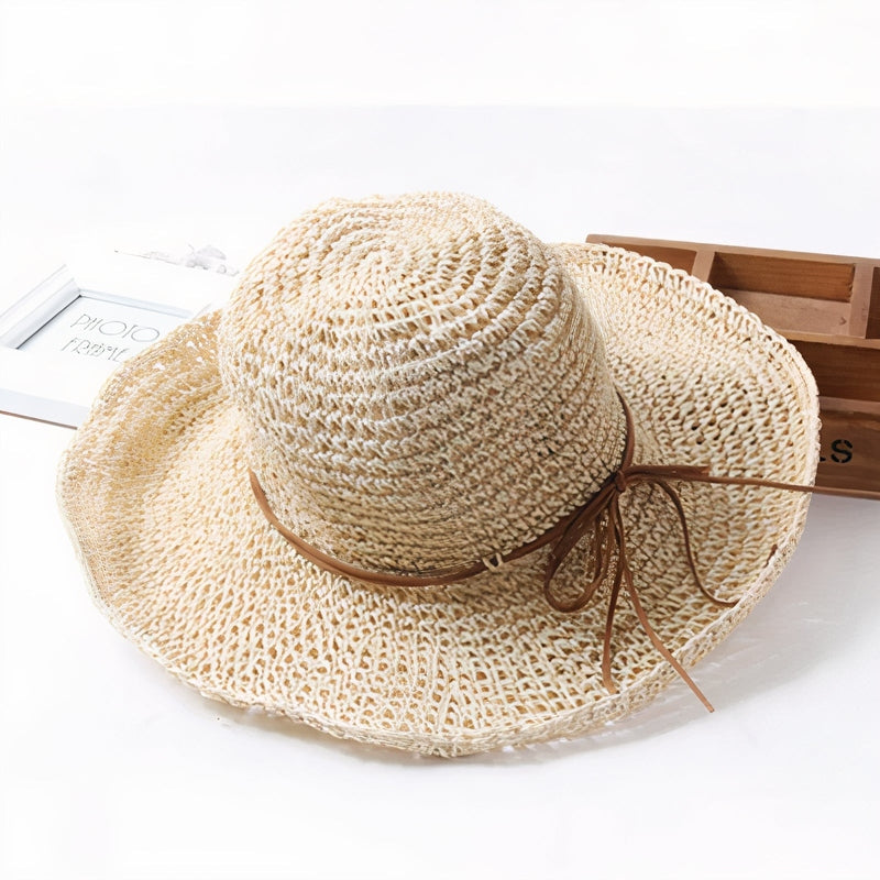 Elegant Collection | Wide Brim Sun Hat with UV Protection | Foldable Beach Hat for Stylish Summer Outings 4