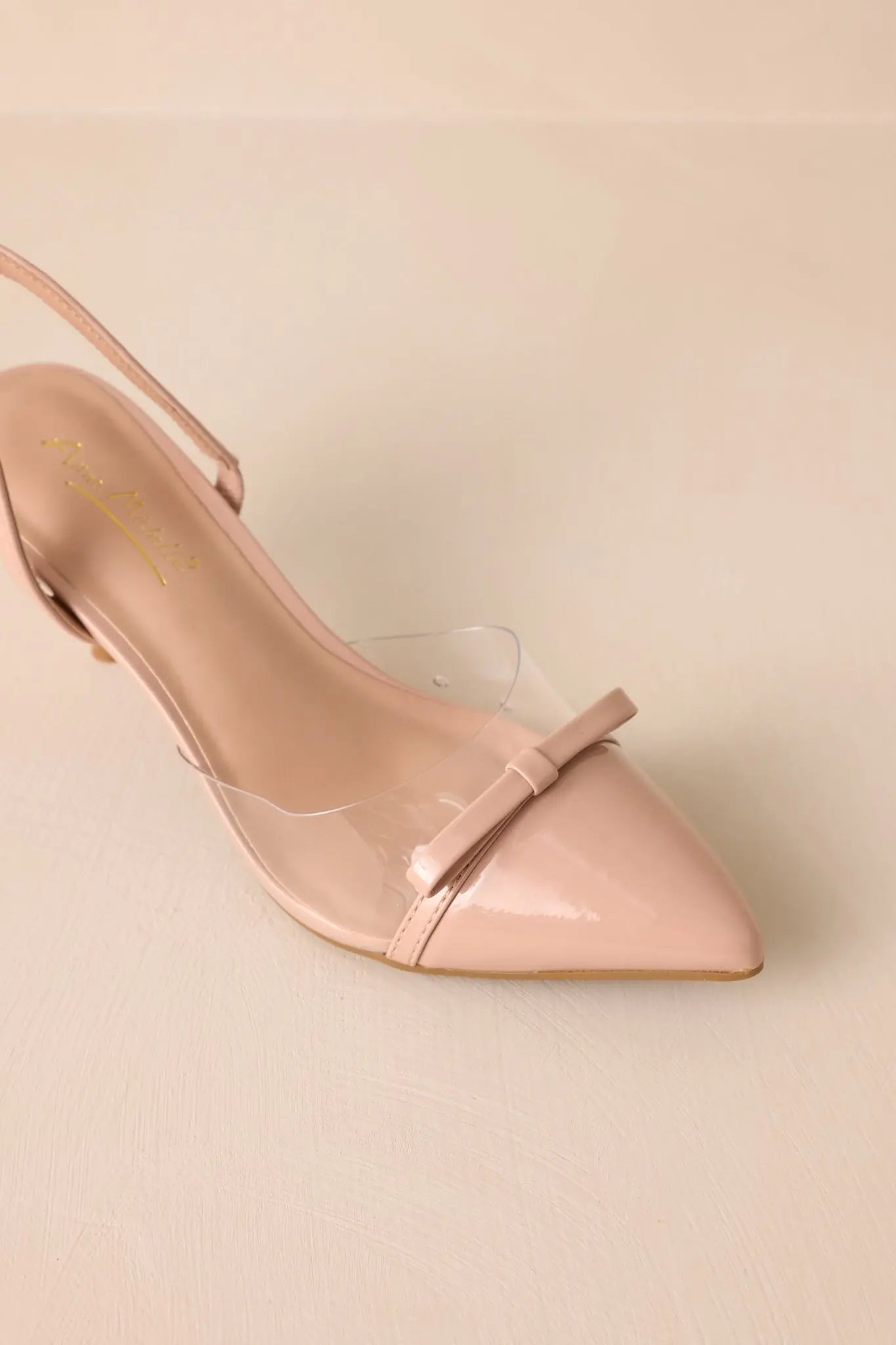 Women's Elegant Lift Beige Slingback Kitten Heels | Heel Measures 3" in Height 5