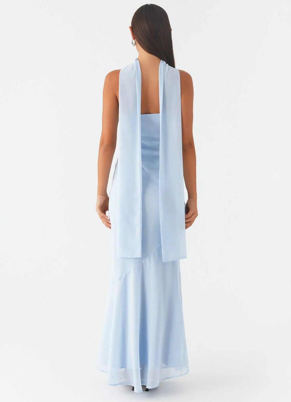 Women's Elegant Maxi Dress | Strapless Chiffon Dress with Asymmetrical Skirt | Perfect for Evening Events - Women's | Ma 3