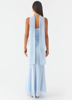 Women's Elegant Maxi Dress | Strapless Chiffon Dress with Asymmetrical Skirt | Perfect for Evening Events - Women's | Ma 3