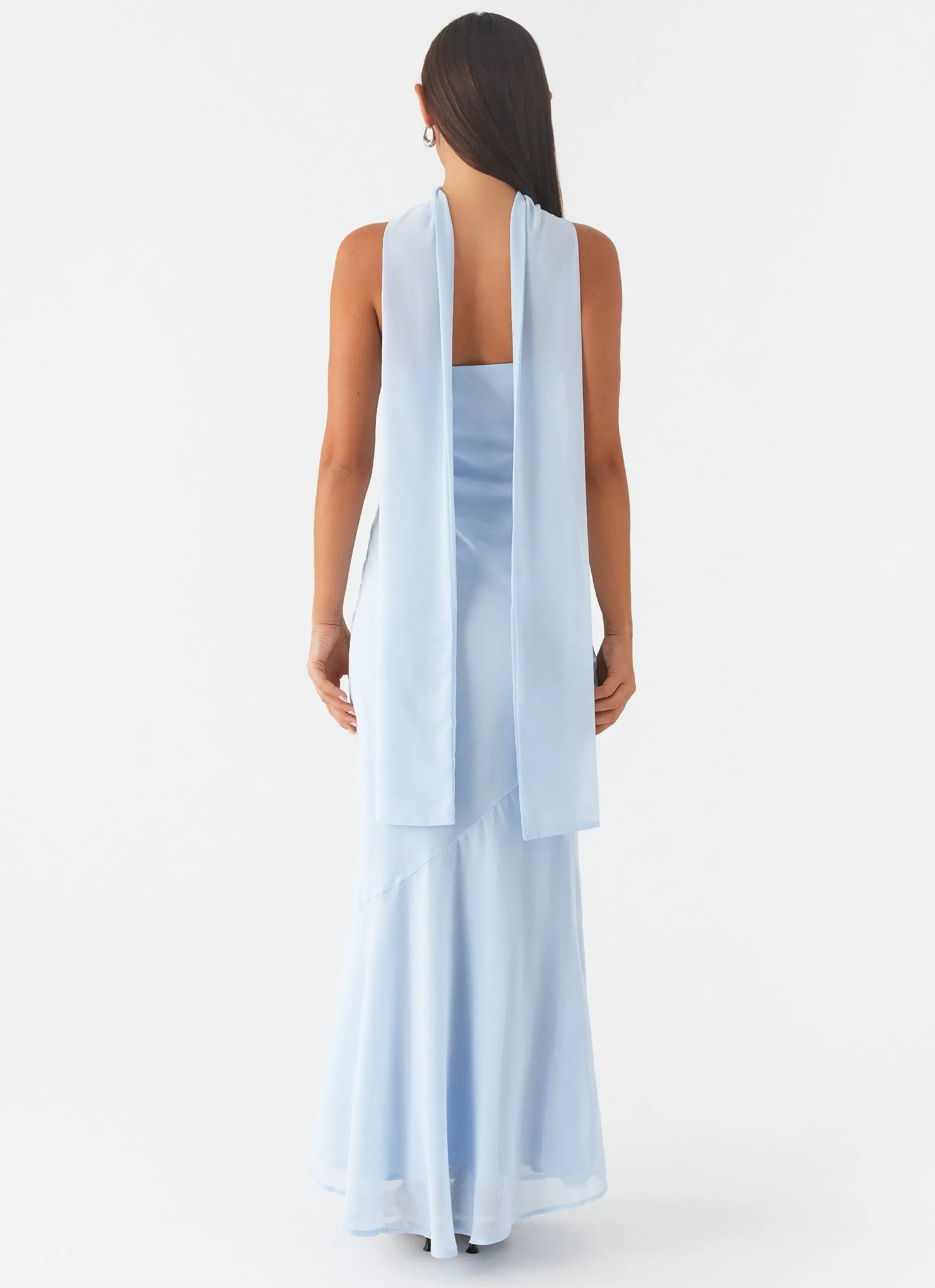 Women's Elegant Maxi Dress | Strapless Chiffon Dress with Asymmetrical Skirt | Perfect for Evening Events - Women's | Ma 3