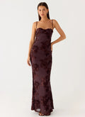 Women's Elegant Maxi Dress | Sweetheart Neckline with Adjustable Straps | Flowy Design for Special Occasions - Women's | 0