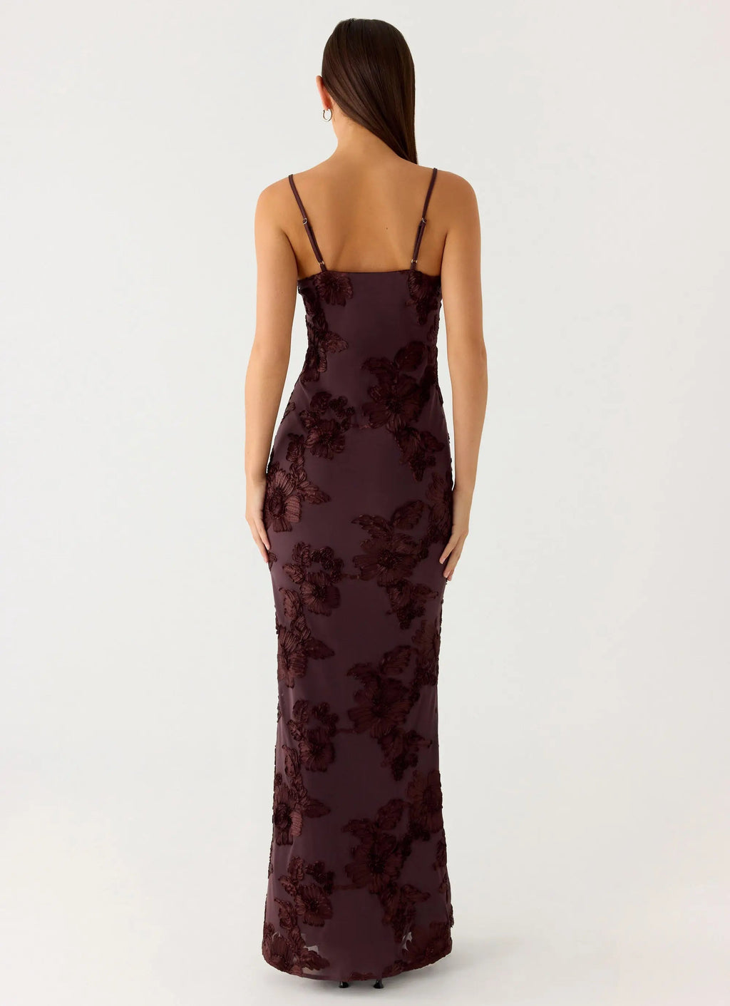 Women's Elegant Maxi Dress | Sweetheart Neckline with Adjustable Straps | Flowy Design for Special Occasions - Women's | 3