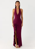 Women's Elegant Maxi Dress | V-Neck Stretch Jersey with Open Back Design | Perfect for Evening Events - Women's | V-neck 0