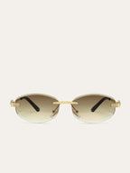 Elegant Rimless Sunglasses | Lightweight Frame with UV400 Protection | Stylish Gradient Lenses for Clear Vision 1
