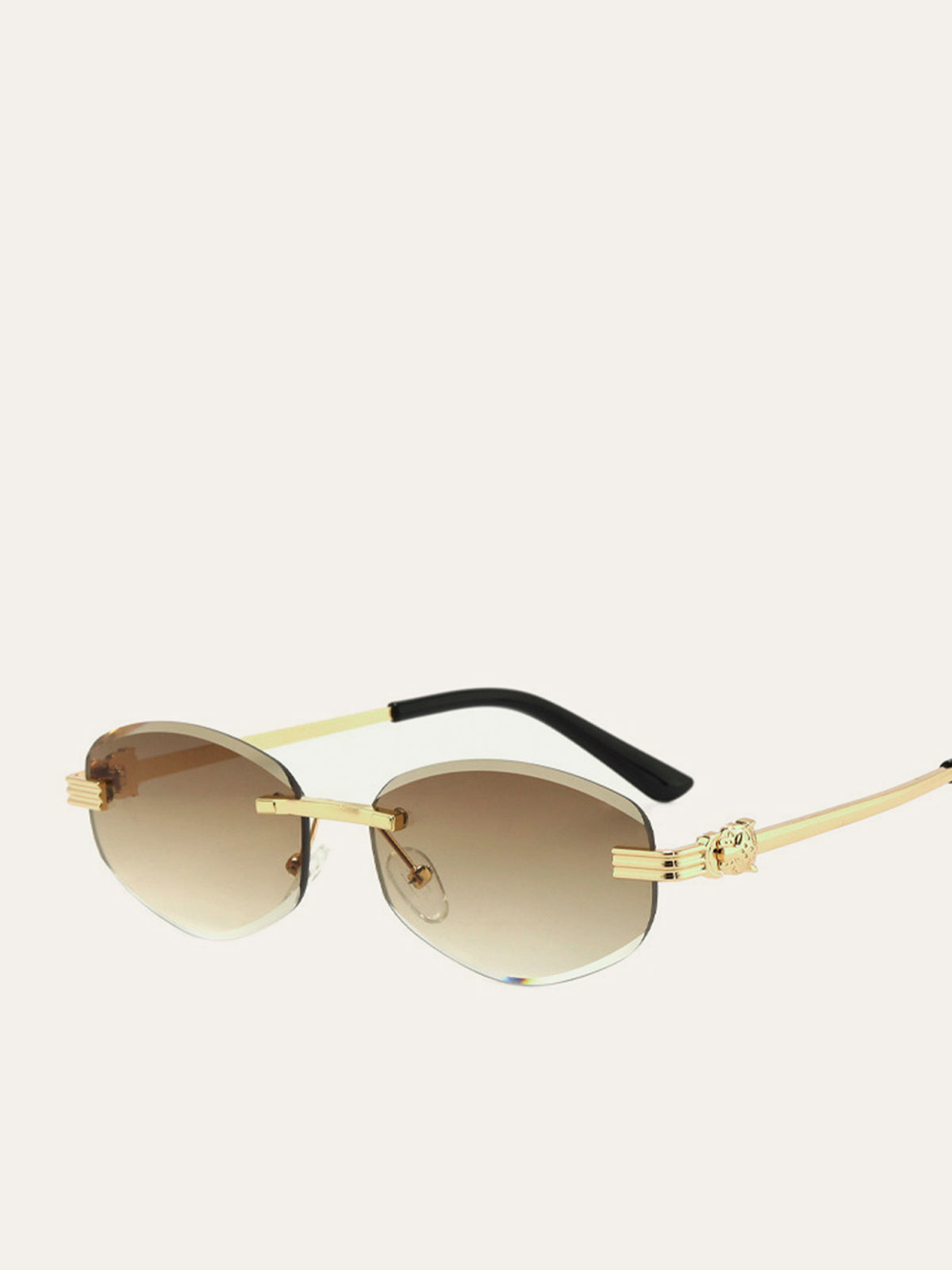 Elegant Rimless Sunglasses | Lightweight Frame with UV400 Protection | Stylish Gradient Lenses for Clear Vision 2