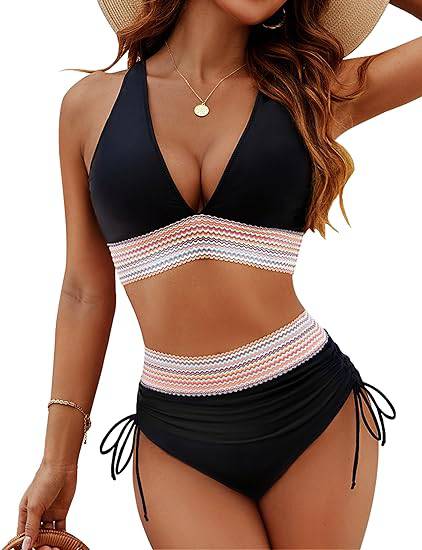Elegant Swimwear | High Waisted Bikini Bottoms with Tummy Control | Comfortable Fit for Flattering Silhouette 0