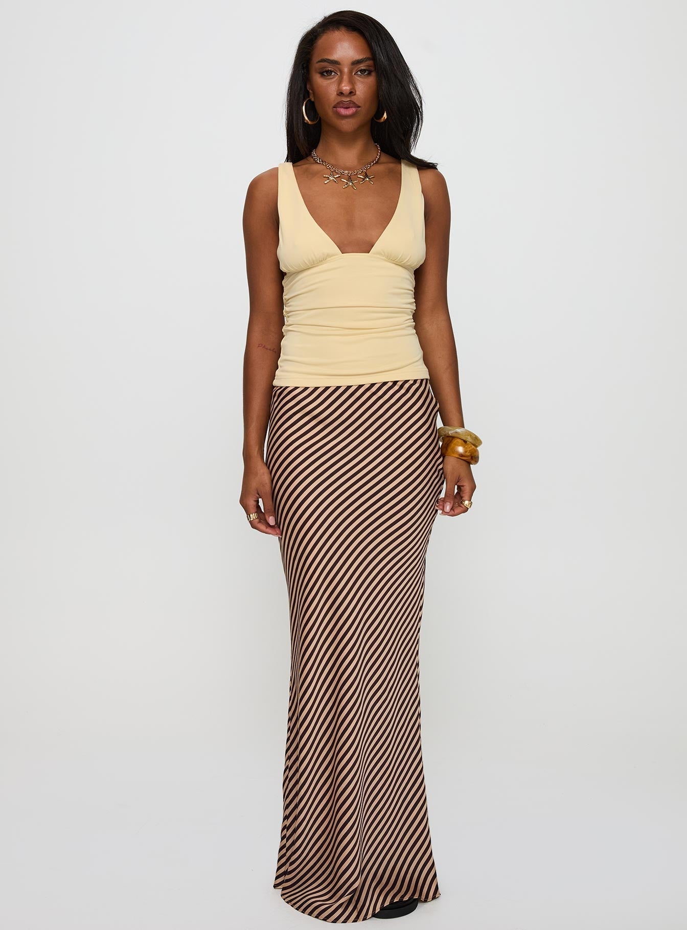 Women's Eliena Maxi Skirt Multi | Stripe Maxi skirt 6