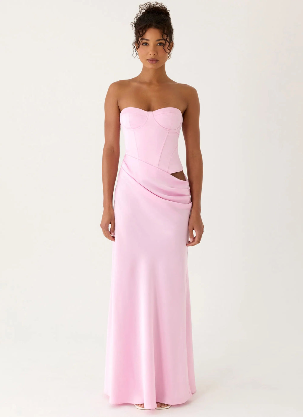 Women's Emory Collection | Corset Maxi Dress with Draped Skirt | Elegant Long Dress for Stunning Evening Style - Women's 2