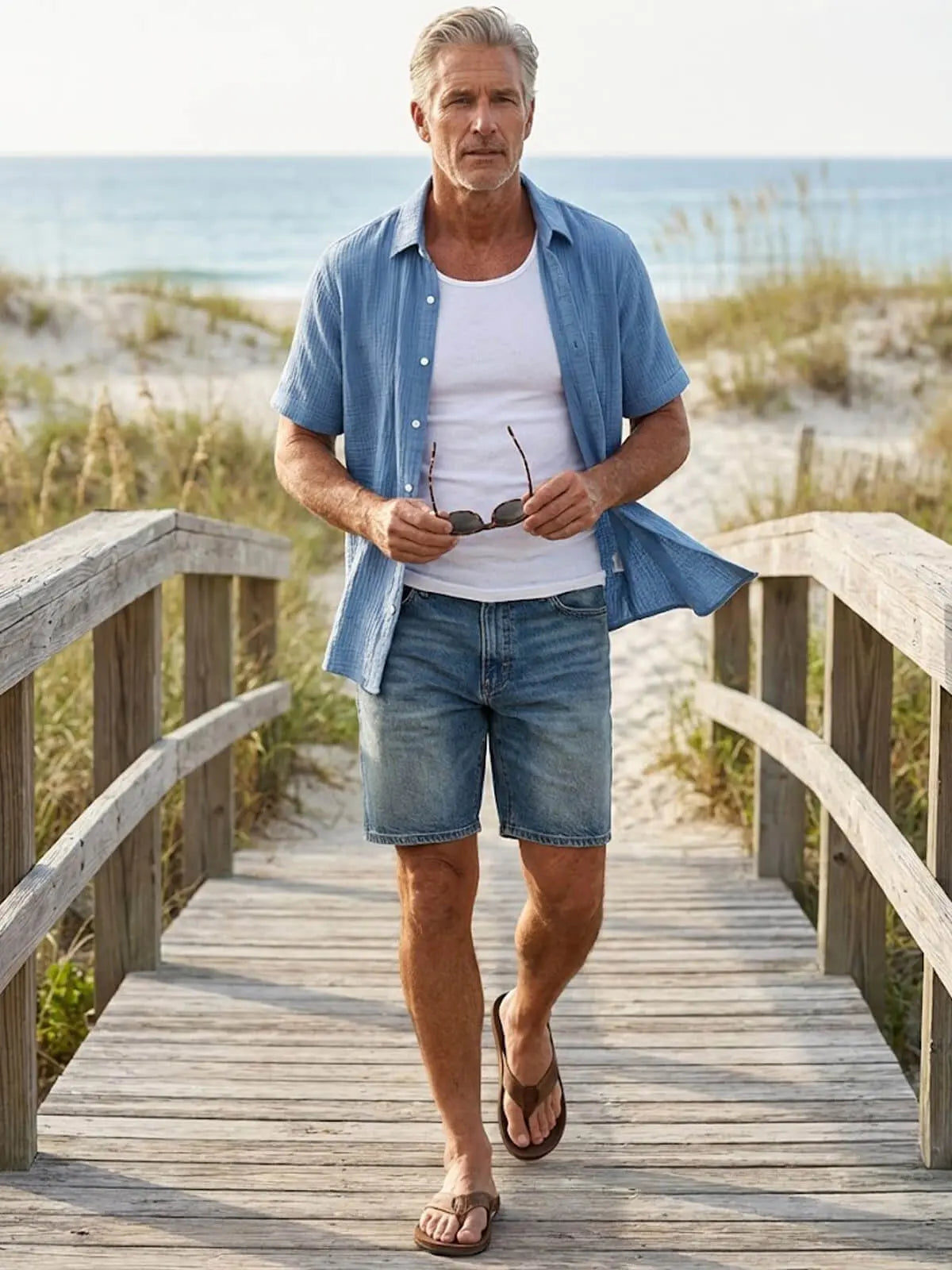Ethan | Classic Lightweight Short Sleeve Men's Shirt 2