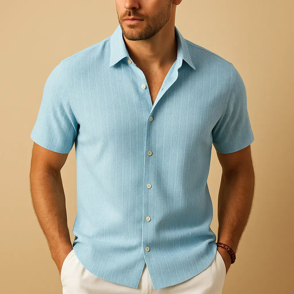 Women's Ethan | Men's Short-Sleeve Shirt with Breathable Fabric | Stylish Comfort for Summer Days | Breathable Fabric: K 3