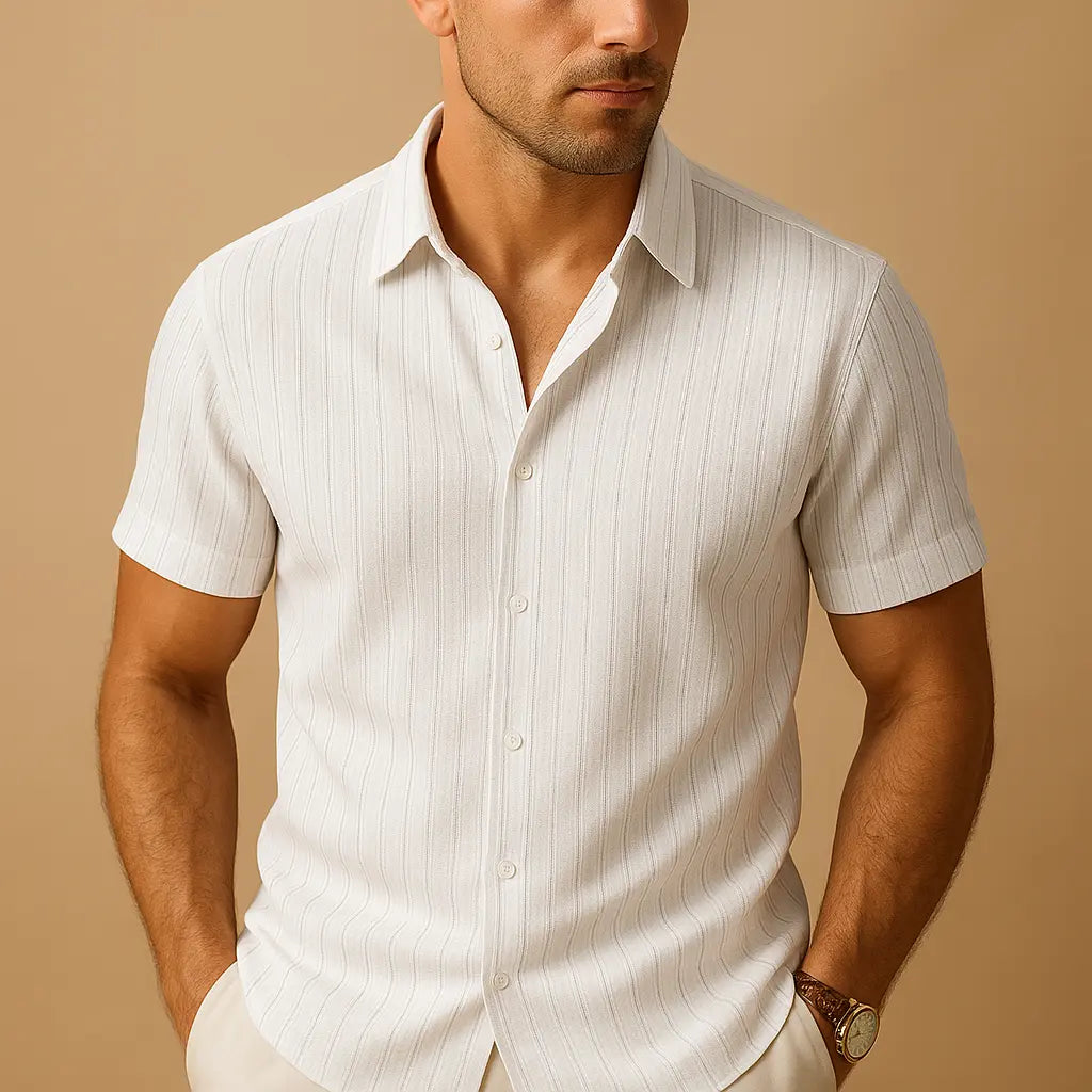 Women's Ethan | Men's Short-Sleeve Shirt with Breathable Fabric | Stylish Comfort for Summer Days | Breathable Fabric: K 4