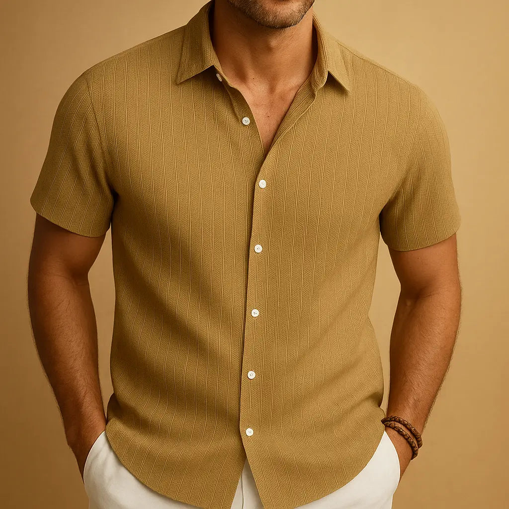 Women's Ethan | Men's Short-Sleeve Shirt with Breathable Fabric | Stylish Comfort for Summer Days | Breathable Fabric: K 8