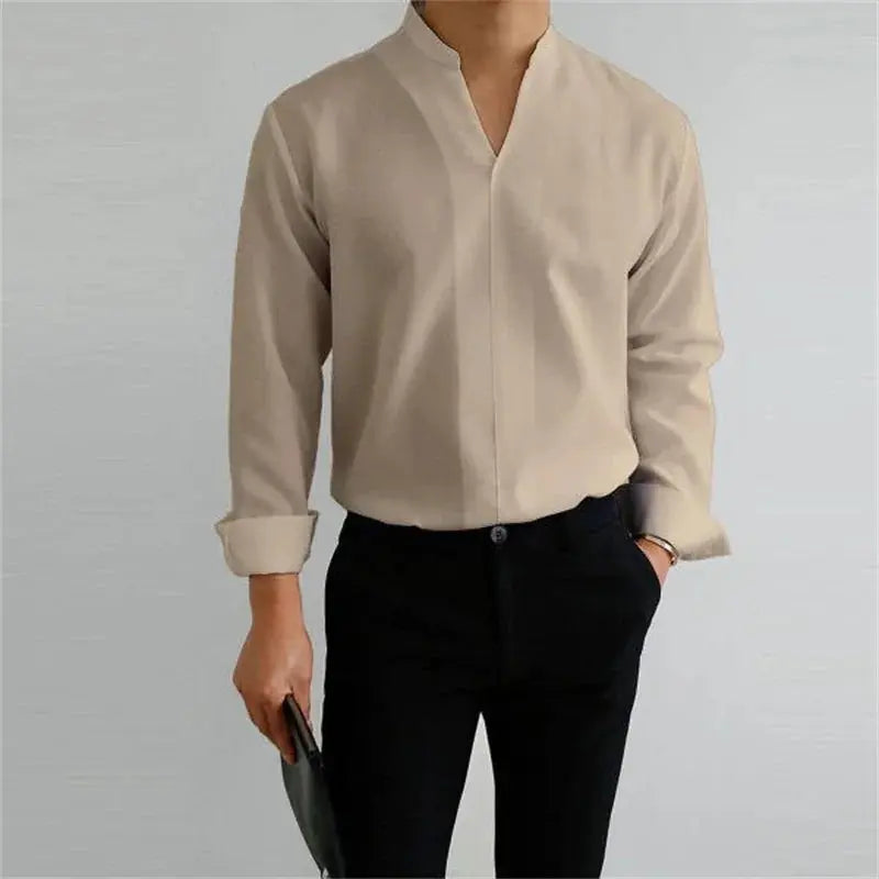 Women's Ethan | Modern Casual Long Sleeve Men's Shirt | Long Sleeve Design: Perfect for layering or wearin 10