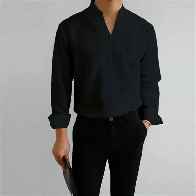 Women's Ethan | Modern Casual Long Sleeve Men's Shirt | Long Sleeve Design: Perfect for layering or wearin 2