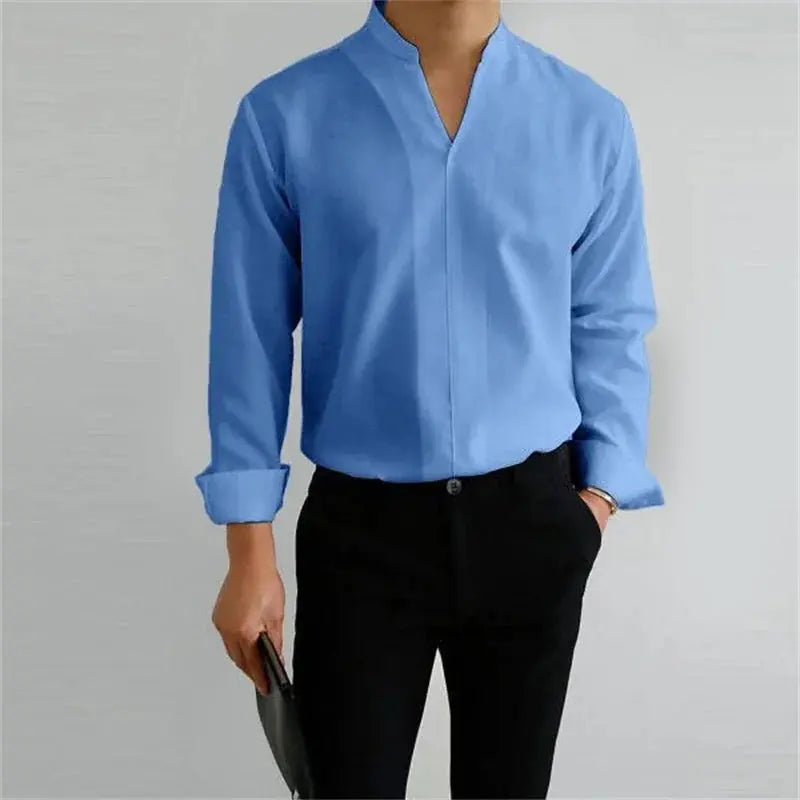 Women's Ethan | Modern Casual Long Sleeve Men's Shirt | Long Sleeve Design: Perfect for layering or wearin 3