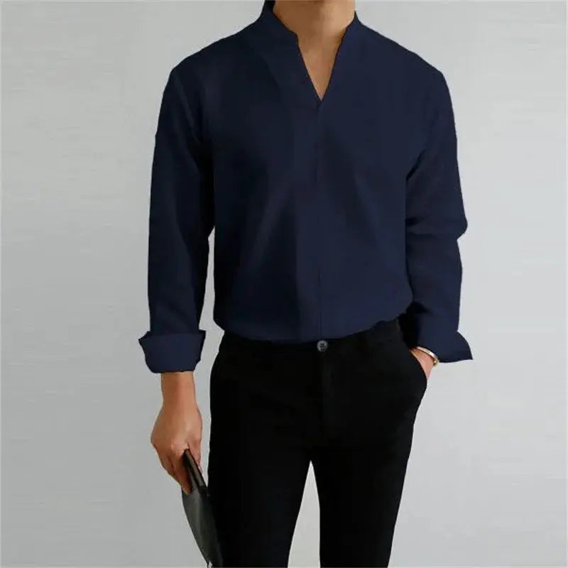 Women's Ethan | Modern Casual Long Sleeve Men's Shirt | Long Sleeve Design: Perfect for layering or wearin 4