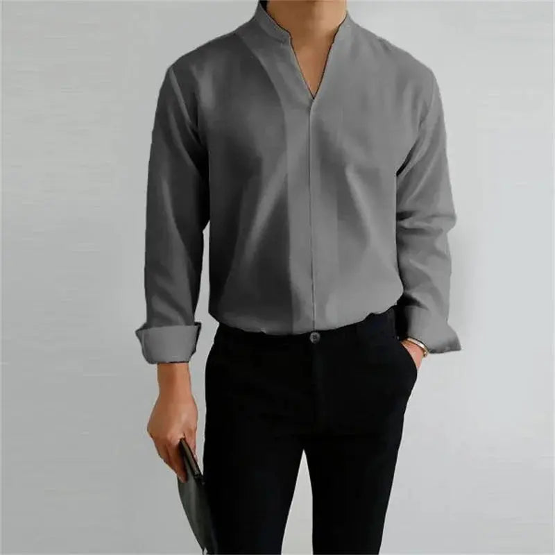 Women's Ethan | Modern Casual Long Sleeve Men's Shirt | Long Sleeve Design: Perfect for layering or wearin 6