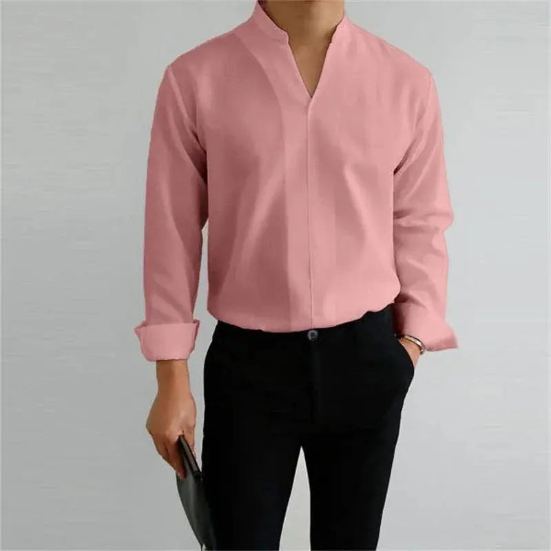 Women's Ethan | Modern Casual Long Sleeve Men's Shirt | Long Sleeve Design: Perfect for layering or wearin 7