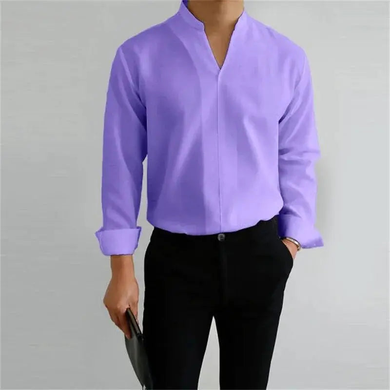 Women's Ethan | Modern Casual Long Sleeve Men's Shirt | Long Sleeve Design: Perfect for layering or wearin 9