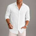 Women's Ethan | Stylish Lightweight Mens Linen Button Down Shirt | Soft Linen Blend: Ensures comfort and breathabilit 0