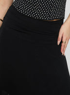 Women's Evanescence Asymmetrical Midi Skirt Black 5